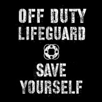 Save Yourself Lifeguard Swimming Pool Guard Off Duty Red Tank Top Zipper Hoodie | Artistshot