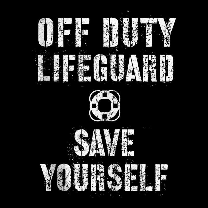 Save Yourself Lifeguard Swimming Pool Guard Off Duty Red Tank Top Zipper Hoodie | Artistshot