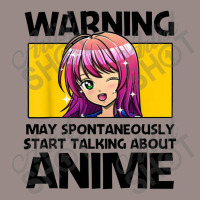 Warning May Spontaneously Start Talking About Anime Vintage T-shirt | Artistshot