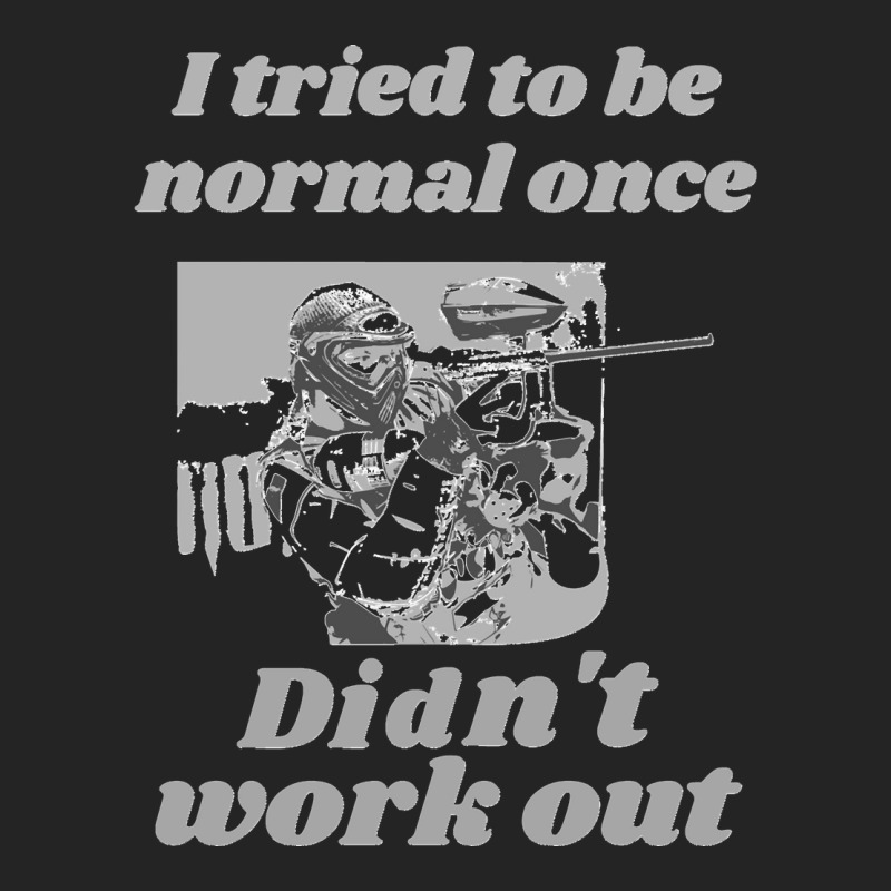 I Tried To Be Normal Once Did Not Work Out Grey Text Classic 3/4 Sleeve Shirt by cm-arts | Artistshot