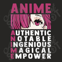 Anime Authenthic Notable Ingenious Magical Empower Ladies Fitted T-shirt | Artistshot