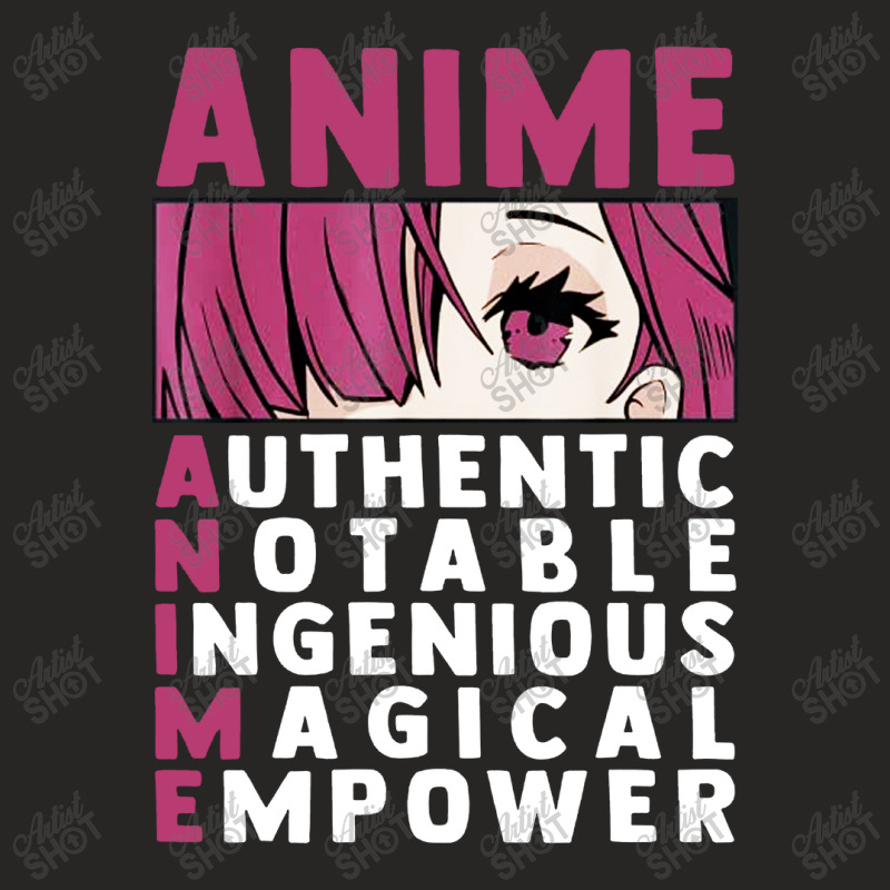 Anime Authenthic Notable Ingenious Magical Empower Ladies Fitted T-Shirt by Zenith | Artistshot