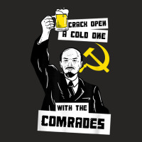 Crack Open A Cold One With The Comrades T Shirt   Lenin Meme Ladies Fitted T-shirt | Artistshot