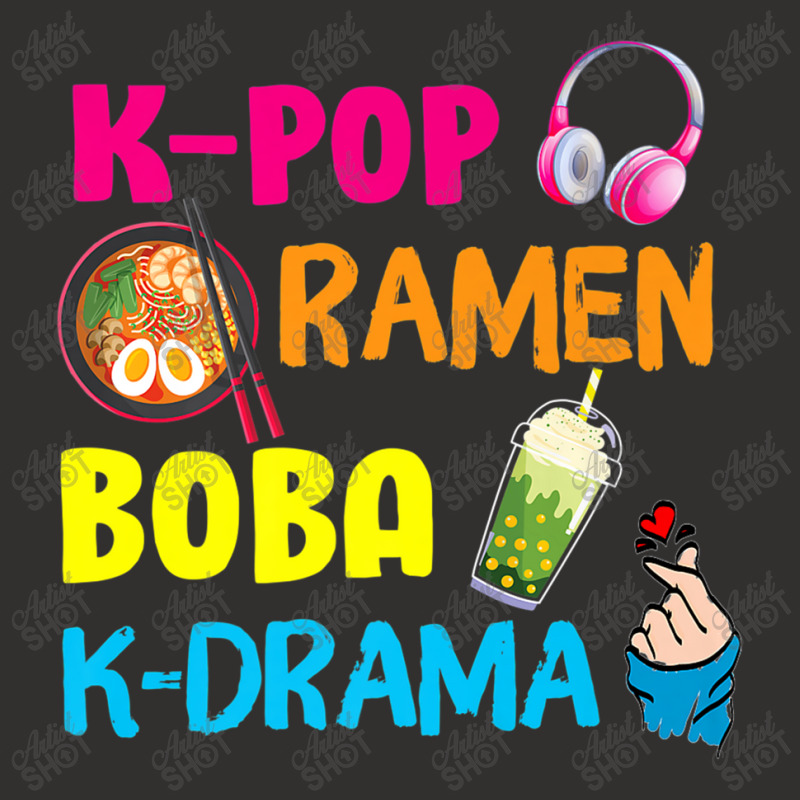 Kpop Ramen Boba Kdrama Korea Music Lover Fans Girls Boys Champion Hoodie | Artistshot