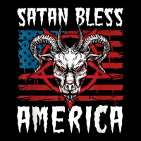 Satan Bless America American Flag 4th Of July T Shirt Men's 3/4 Sleeve Pajama Set | Artistshot