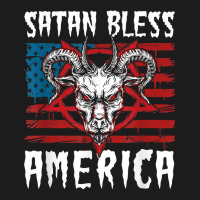 Satan Bless America American Flag 4th Of July T Shirt Hoodie & Jogger Set | Artistshot