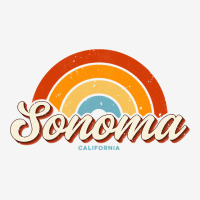 Sonoma California Ca Vintage Rainbow Retro 70s Long Sleeve T Shirt Adjustable Cap | Artistshot