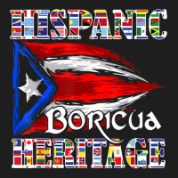 Hispanic Heritage Boricua Puerto Rican Flag Latin America T T Shirt Classic T-shirt | Artistshot