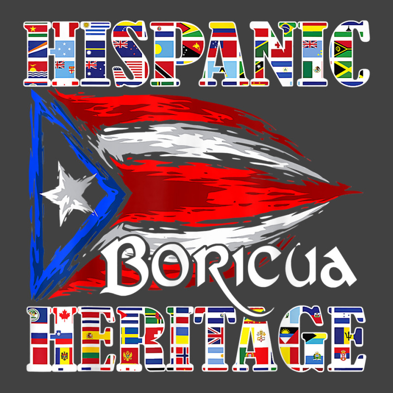 Hispanic Heritage Boricua Puerto Rican Flag Latin America T T Shirt Vintage T-Shirt by spizerrleppleq | Artistshot