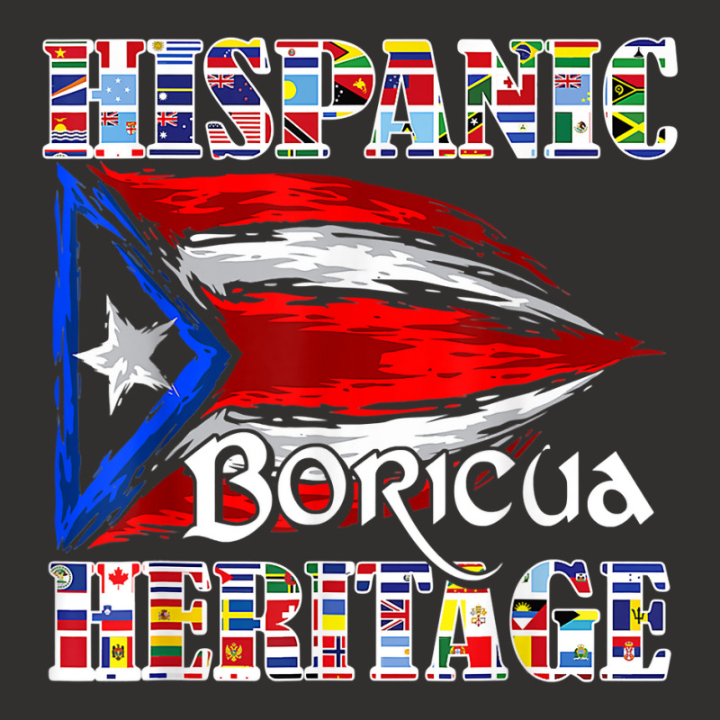 Hispanic Heritage Boricua Puerto Rican Flag Latin America T T Shirt Champion Hoodie by spizerrleppleq | Artistshot