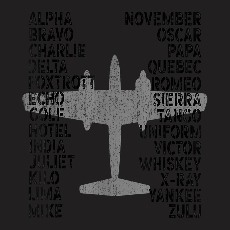 Phonetic Alphabet Airplane Pilot Flying Aviation Plane T-shirt T-shirt | Artistshot