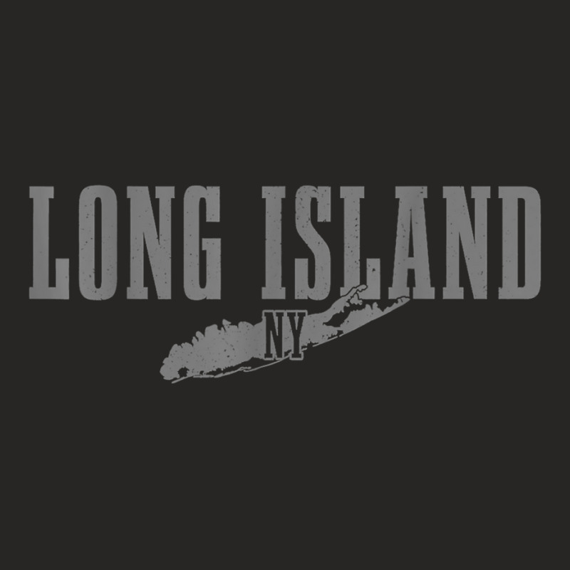 Long Island Ny New York Pride Vintage Long Island Map T Shirt Ladies Fitted T-Shirt by cm-arts | Artistshot