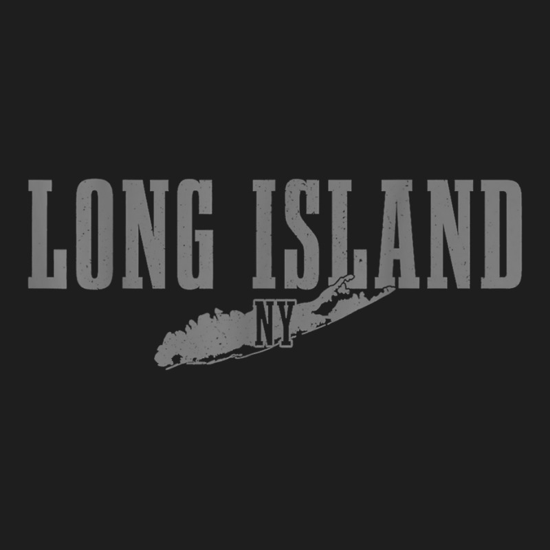 Long Island Ny New York Pride Vintage Long Island Map T Shirt Classic T-shirt by cm-arts | Artistshot