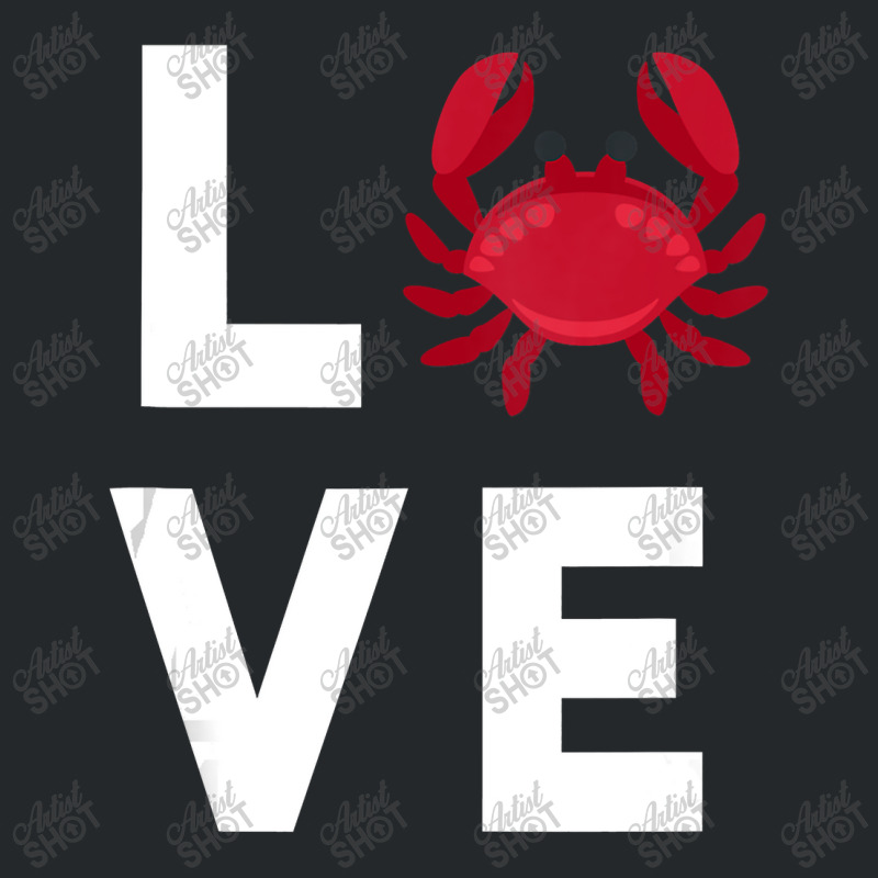 I Love Crabs Cute Crab Lover Crustacean Seafood Crab Crewneck Sweatshirt | Artistshot