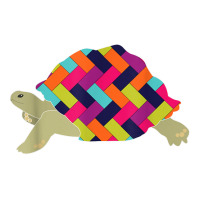 Geometric Tortoise T Shirt. Herringbone Turtle Shirt. Sticker | Artistshot