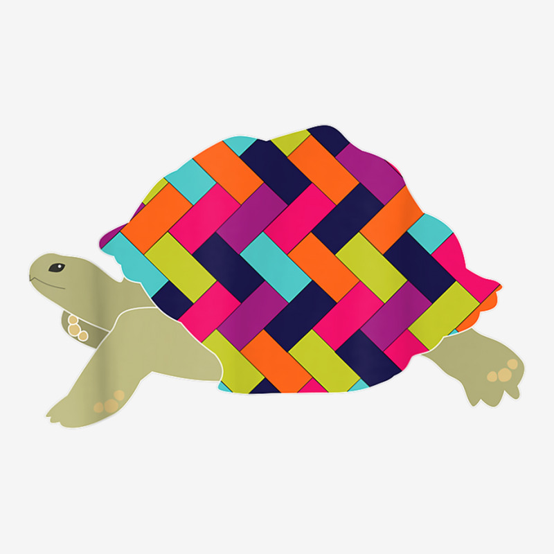 Geometric Tortoise T Shirt. Herringbone Turtle Shirt. Oval Patch | Artistshot