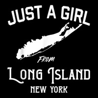 Long Island New York Souvenir For Women, Girl, Wife Map T Shirt Cropped Hoodie | Artistshot