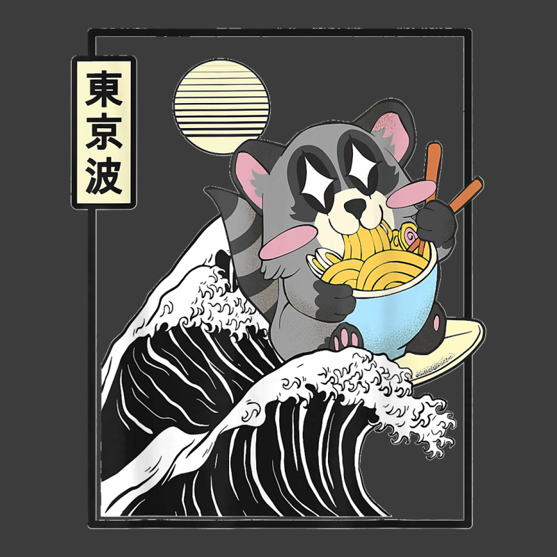 Raccoon Eating Ramen Japanese Waves Anime Minimal Kawaii Men's Polo Shirt by LisaMarieRangel | Artistshot