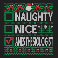 Naughty Nice Anesthesiologist Christmas List Ugly Sweater T Shirt Ladies Polo Shirt | Artistshot