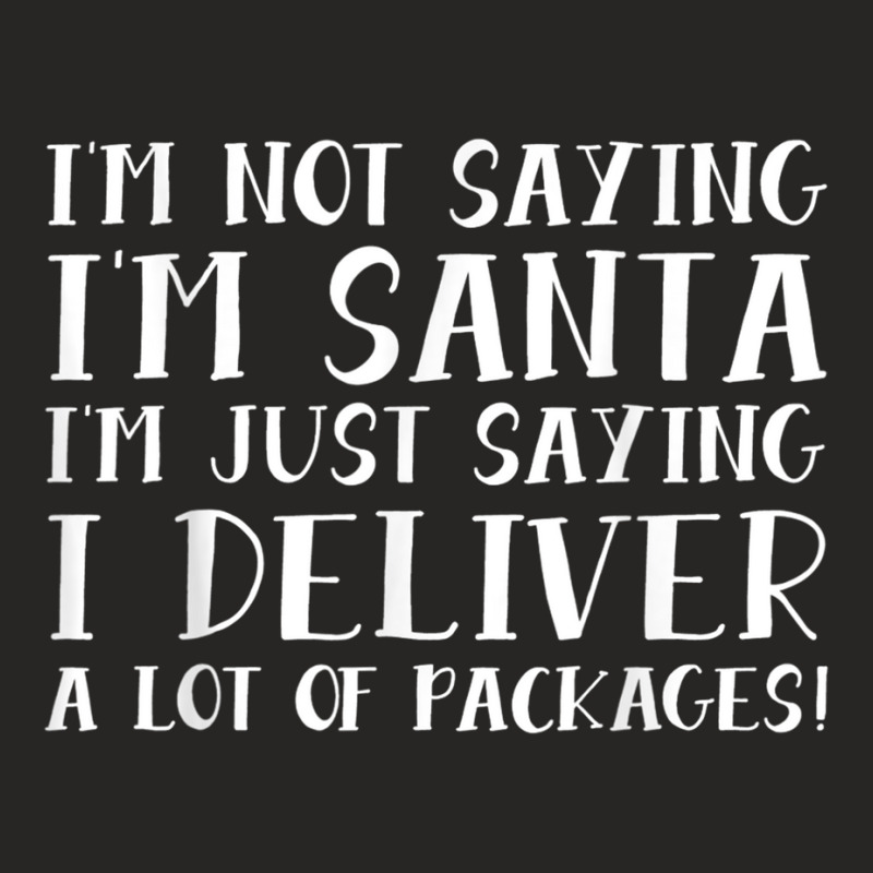 I Deliver A Lot Of Packages Christmas Shirt Gift For Mailman Ladies Fitted T-Shirt by cm-arts | Artistshot