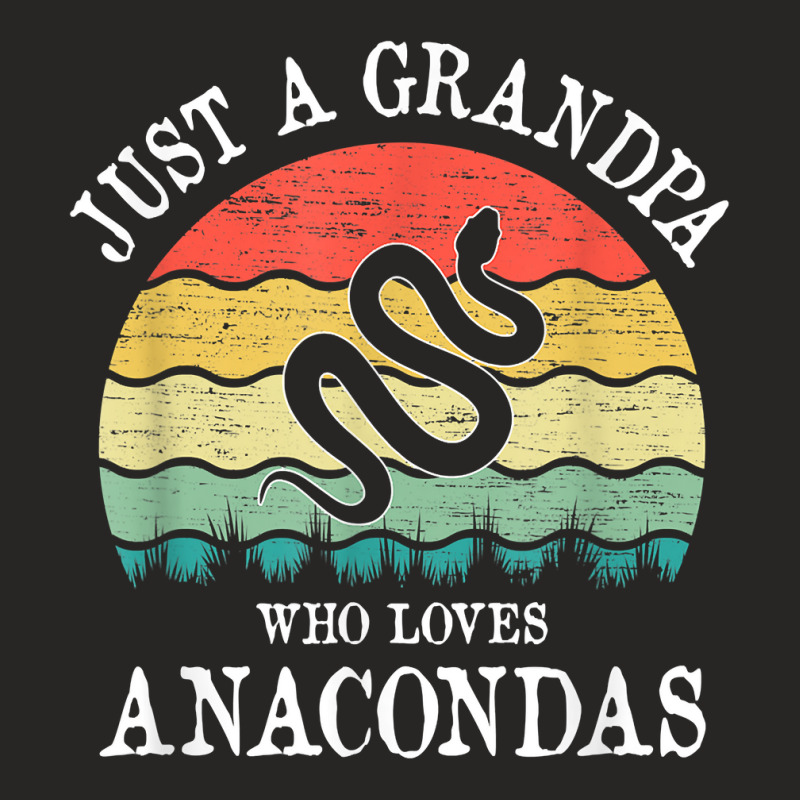 Just A Grandpa Who Loves Anacondas T Shirt Ladies Fitted T-Shirt by cm-arts | Artistshot