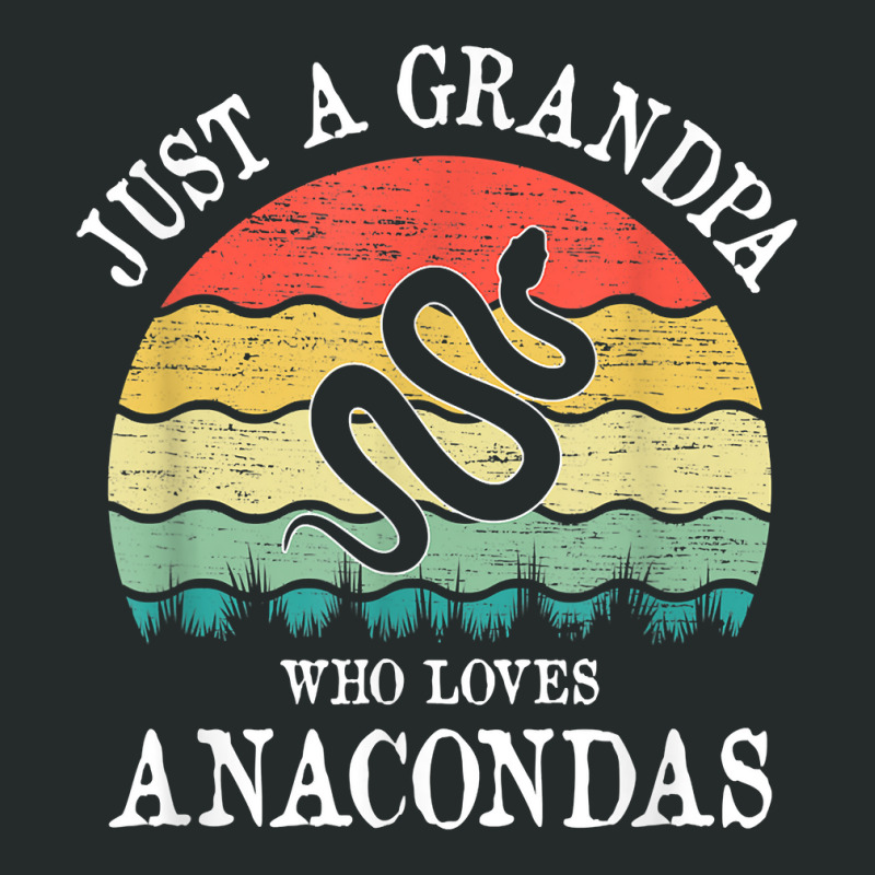 Just A Grandpa Who Loves Anacondas T Shirt Women's Triblend Scoop T-shirt by cm-arts | Artistshot