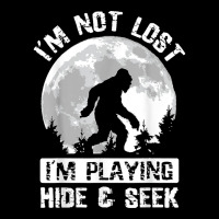 Retro Bigfoot Im Not Lost Im Playing Hide & Seek Sasquatch Pocket T-shirt | Artistshot