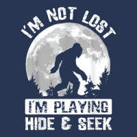 Retro Bigfoot Im Not Lost Im Playing Hide & Seek Sasquatch Men Denim Jacket | Artistshot