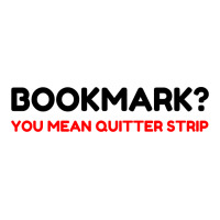 Bookmark Quitter Strip V-neck Tee | Artistshot