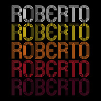 Roberto Retro Wordmark Pattern   Vintage Style T Shirt Pin-back Button | Artistshot