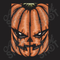 Scary Pumpkin Halloween Black Tee T-shirt | Artistshot