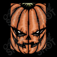 Scary Pumpkin Halloween Black Tee Men's Long Sleeve Pajama Set | Artistshot