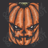 Scary Pumpkin Halloween Black Tee Vintage Hoodie And Short Set | Artistshot