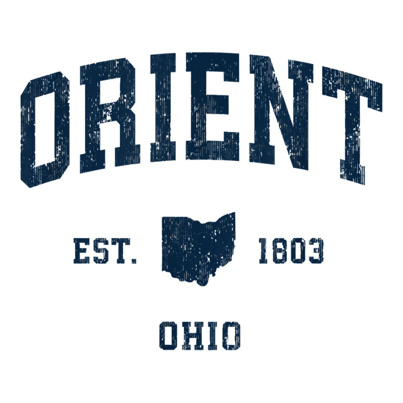 Orient Ohio Oh Vintage Athletic Navy Sports Design T Shirt Unisex Hoodie | Artistshot