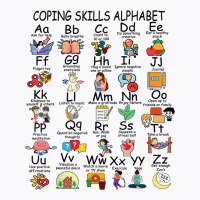 Mental Health Awareness Coping Skills Alphabet Counselor Kid T Shirt T-shirt | Artistshot