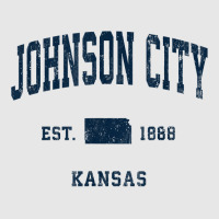 Johnson City Kansas Ks Vintage Athletic Navy Sports Design T Shirt Hoodie & Jogger Set | Artistshot