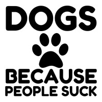 Dogs Because People Suck Women's V-neck T-shirt | Artistshot