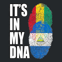 Nicaraguan And Guinean Mix Dna Flag Heritage Premium Crewneck Sweatshirt | Artistshot