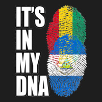 Nicaraguan And Guinean Mix Dna Flag Heritage Premium Classic T-shirt | Artistshot