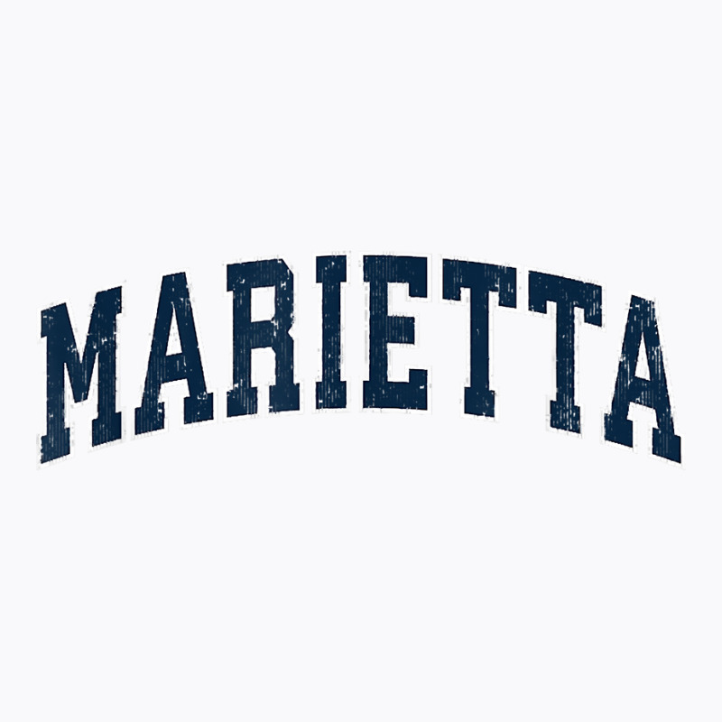 Marietta Georgia Ga Vintage Sports Design Navy Design T Shirt T-shirt | Artistshot