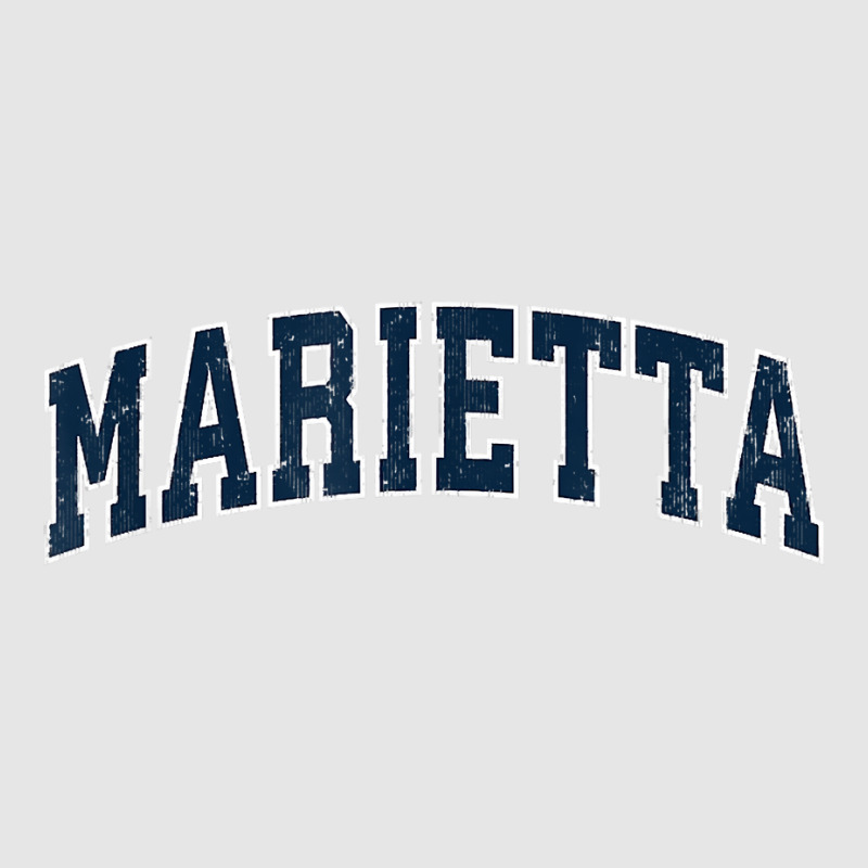 Marietta Georgia Ga Vintage Sports Design Navy Design T Shirt Full-length Apron | Artistshot