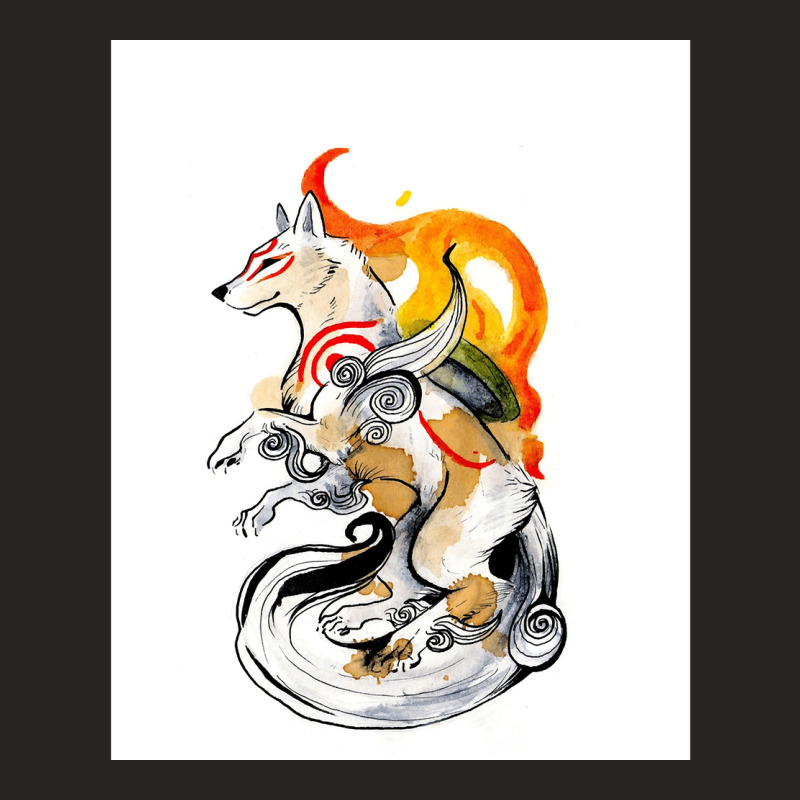 Okami Amaterasu Ladies Fitted T-shirt | Artistshot