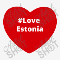 Love Estonia, Hashtag Heart, Estonia Portrait Canvas Print | Artistshot