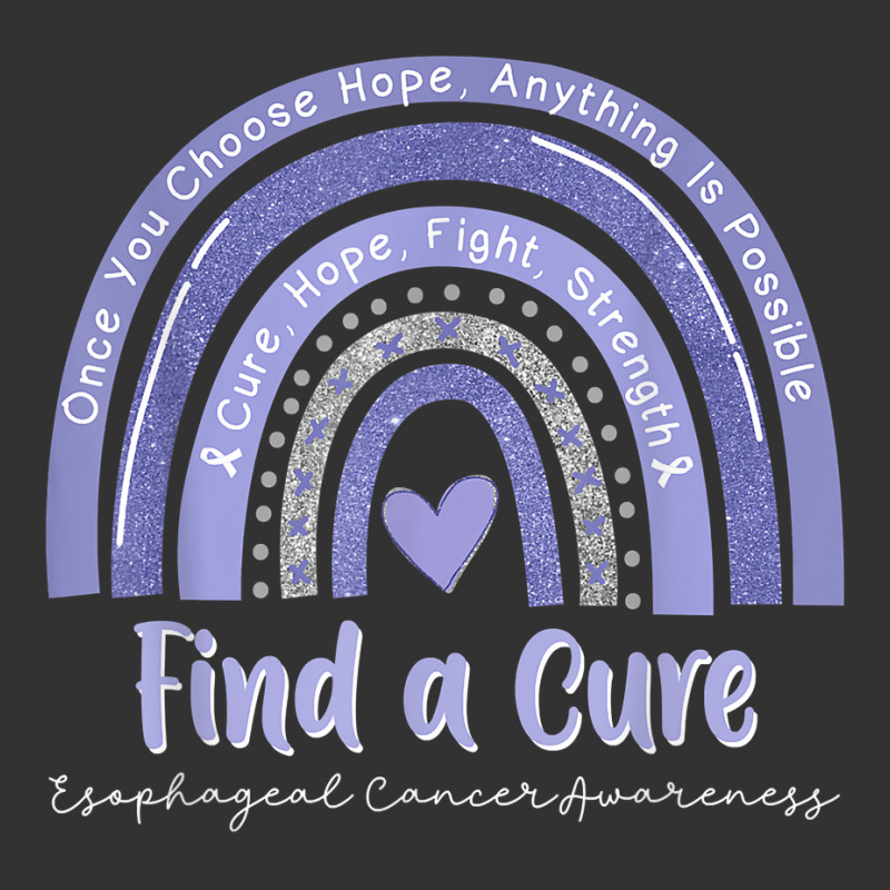 Rainbow Cure Hope Fight Strength Esophageal Cancer Awareness T Shirt Baby Bodysuit by cm-arts | Artistshot