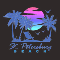 St. Petersburg Beach St Pete Florida Vacation Vintage Sunset Racerback Tank | Artistshot