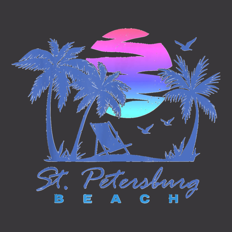 St. Petersburg Beach St Pete Florida Vacation Vintage Sunset Ladies Curvy T-Shirt by LisaMarieRangel | Artistshot