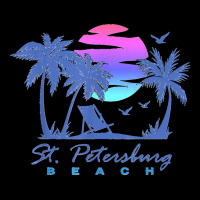 St. Petersburg Beach St Pete Florida Vacation Vintage Sunset Maternity Scoop Neck T-shirt | Artistshot