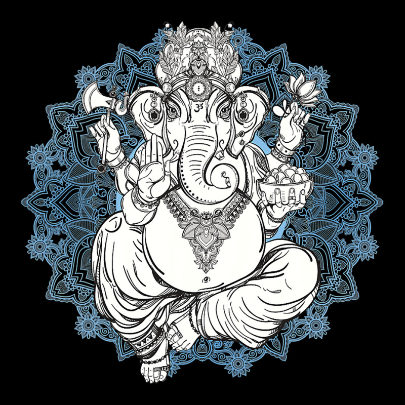 Hindu Elephant God Ganesha Tshirt  Oriental India Henna Tee Youth Hoodie | Artistshot