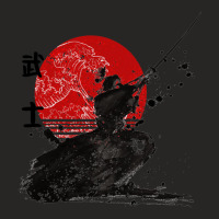 Samurai The Ghost Design Ladies Fitted T-shirt | Artistshot