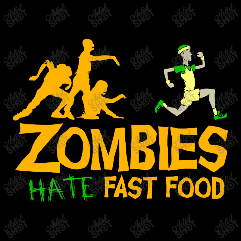 Zombies Hate Fast Food V-neck Tee | Artistshot